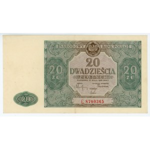 20 zloty 1946 - E series