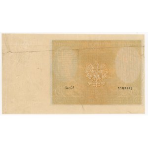 100 zloty 1934 - CF series - no master print on obverse