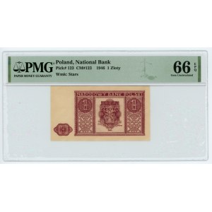 1 złoty 1946 - PMG 66 EPQ