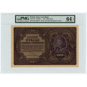 1000 Polish marks 1919 - 2nd series AD - PMG 64 EPQ