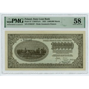1,000,000 Polish marks 1923 - S series - PMG 58