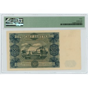 500 złotych 1947 - seria R2 - PMG 40