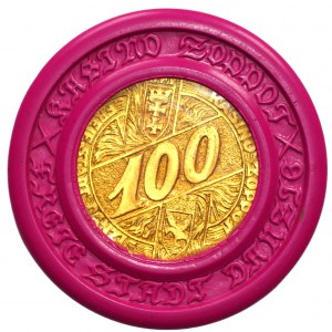 SOPOT Casino - 100 denomination token nicely preserved