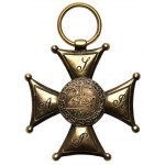POWSTANIE LISTOPADOWE - Krzyż Złoty Orderu Virtuti Militari IV klasy 1831 - Siennicki Warszawa RZADKI