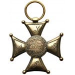 NOVEMBER Uprising - Gold Cross of the Order of Virtuti Militari 4th Class 1831 - Siennicki Warsaw RZADKI
