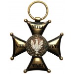 NOVEMBER Aufstand - Goldenes Kreuz des Ordens der Virtuti Militari 4. Klasse 1831 - Siennicki Warschau RZADKI