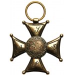 POWSTANIE LISTOPADOWE - Krzyż Złoty Orderu Virtuti Militari IV klasy 1831 - Siennicki Warszawa RZADKI