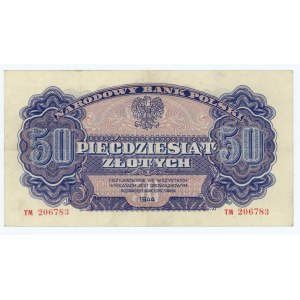 50 złotych 1944 ..owym - seria TM