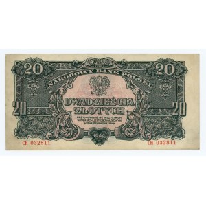 20 złotych 1944 ..owym - seria CH