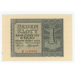 1 złoty 1940 - seria B