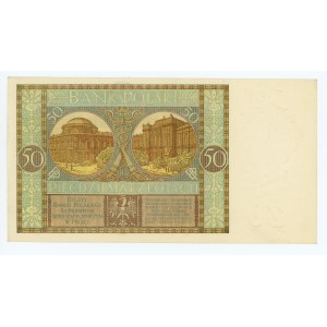 50 złotych 1929 - Ser. EJ.