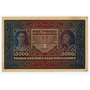 5000 Polish marks 1920 - II Series AR