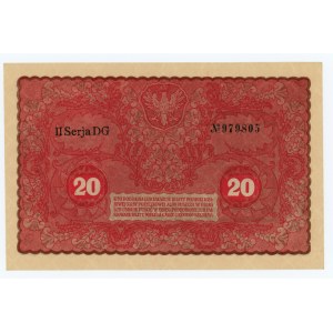 20 Polish marks 1919 - II Series DG