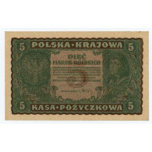 5 Polish marks 1919 - II BG Series