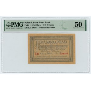 1 marka polska 1919 - ICH - PMG 50