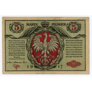 5 Polish marks 1916 - General - A