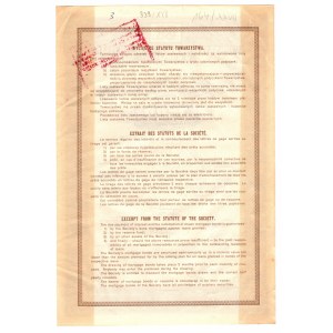 Towarzystwo Kredytowe Miasta Warszawy - 5% Pledge letter for 2,500 zlotys 1936