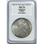 AUSTRIA - Maria Theresa - thaler 1780 New Minting PCG MS70