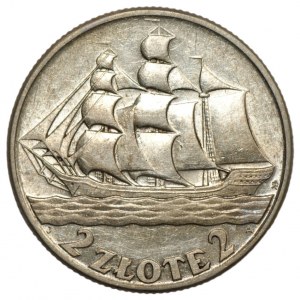 2 gold 1936 - Sailing ship