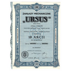 URSUS Zakłady Mechaniczne Sp Akc., Emisja1, 10x 15 zł