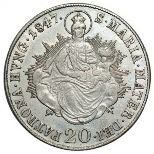 UNGARN - 20 krajcars 1847