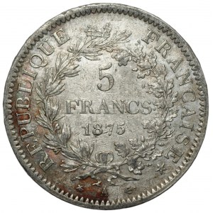 FRANKREICH - 5 Francs 1875 - A Paris