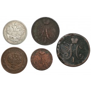 ROSJA - zestaw 5 sztuk monet