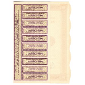 MILEJÓW Sp. Akc. Cukrowni i Rafinerji, 10x 100 zł, 1925 rok