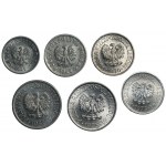 Set of 6 aluminum coins from communist Poland 1949-1975