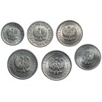 Zestaw 6 sztuk monet aluminiowych z PRL 1949-1975