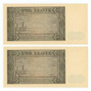 2 Zloty 1948 - Serie BR - 2 Stück