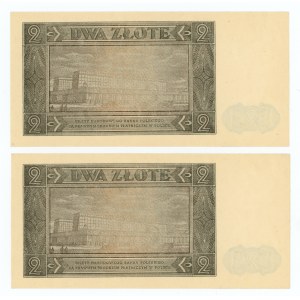 2 gold 1948 - BR series - 2 pieces