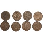 Set of 8 pieces of 5 pennies 1923-1938