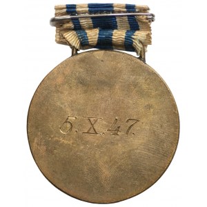 Medal I Nagroda w regatach 1947 - Poznański Kom. Tow. Wioślarsk.