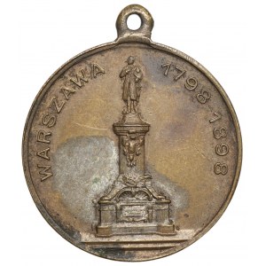 Adam Mickiewicz medallion - Warsaw 1798-1898