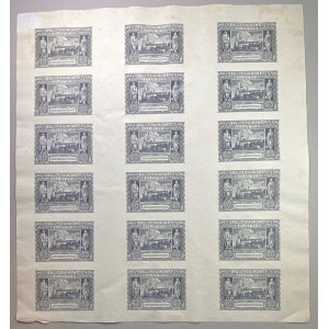SHEET - 18 20 zloty bills 1940 - without series and numbering