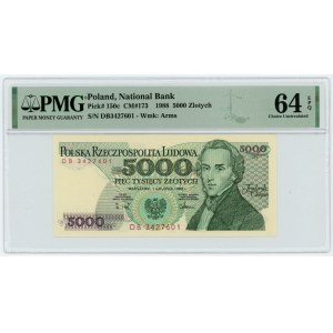5000 złotych 1988 - seria DB - PMG 64 EPQ