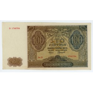 100 złotych 1941 - seria D