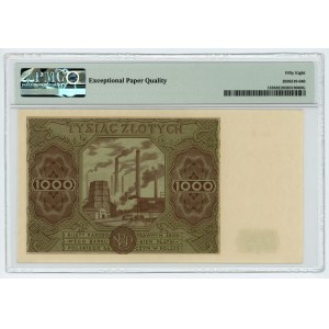 1000 Zloty 1947 - Serie A - PMG 58 EPQ