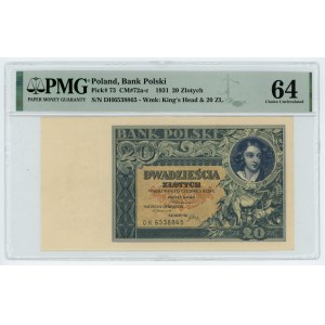 20 gold 1931 - DH series. - PMG 64 EPQ