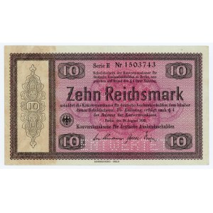 Deutschland, Weimarer Republik, 10 Mark 1933 ENTWERTET, Serie E, Berlin