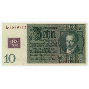 Deutschland, 10 Mark 1929 - Serie L