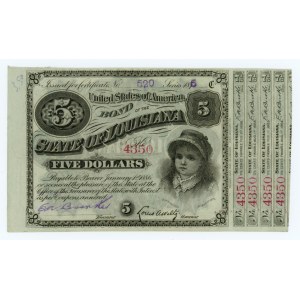 USA - 5 dolarów 1870 - Baby Bond
