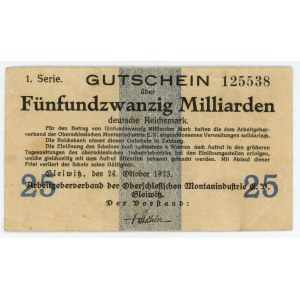 Gliwice, 25 billion mark 1923, 1 series