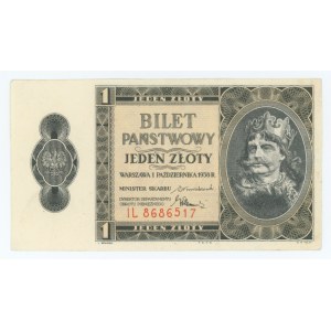 1 Zloty 1938 - Fahrausweis - Serie IL