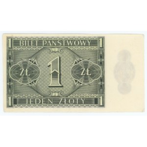 1 złoty 1938 - bilet zdawkowy - seria IL