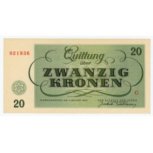 Czechosłowacja (Getto Terezin) - 20 koron 1943