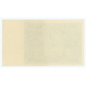 1 złoty 1938 - tylko druk rewersu