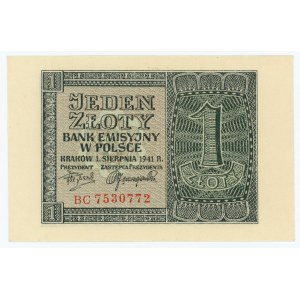 1 złoty 1941 - seria BC