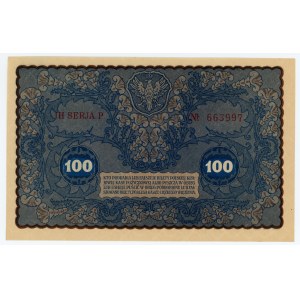 100 Polish marks 1919 - IH series P